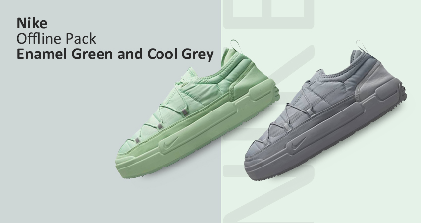 Nike Offline Pack Releasing in Enamel Green and Cool Grey featured image