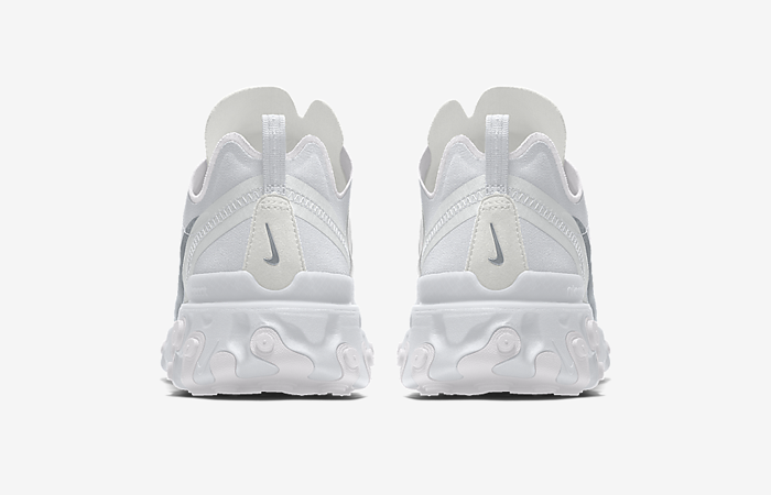 Nike React Element 55 By You White back