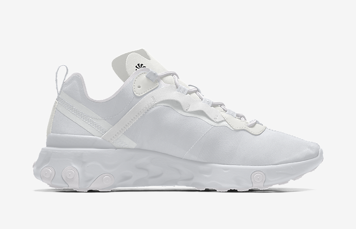 Nike React Element 55 By You White right