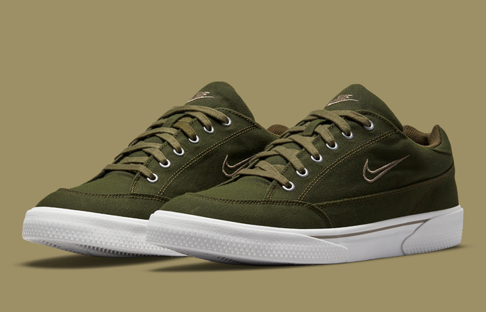 Nike Zoom GTS Olive Green DQ8568-300 front corner