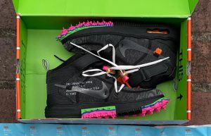 Off-White Nike Air Force 1 Mid Black DO6290-001 01