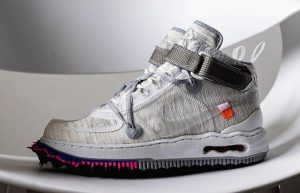 Off-White Nike Air Force 1 Mid White Grey DO6290-100 01