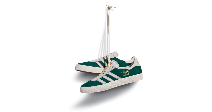 On Foot Look at the adidas x Mark Suciu Gazelle ADV Lush Green 03