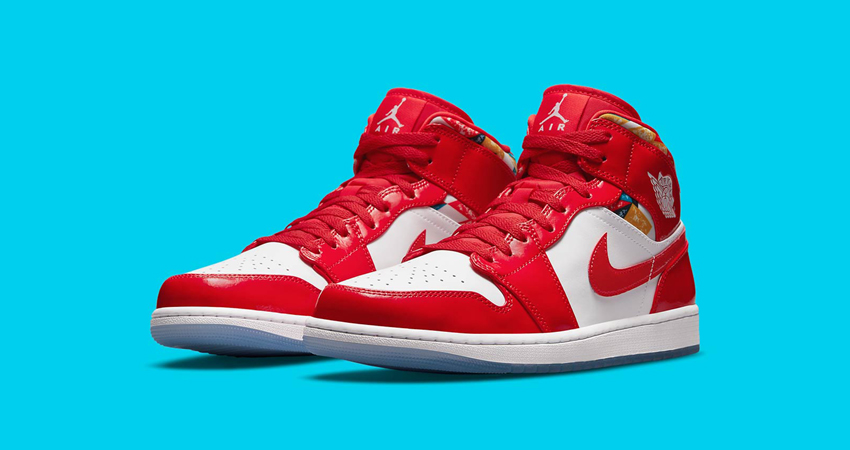 Red Patent Air Jordan 1 Mid Dubbed as 'Barcelona Sweater 02