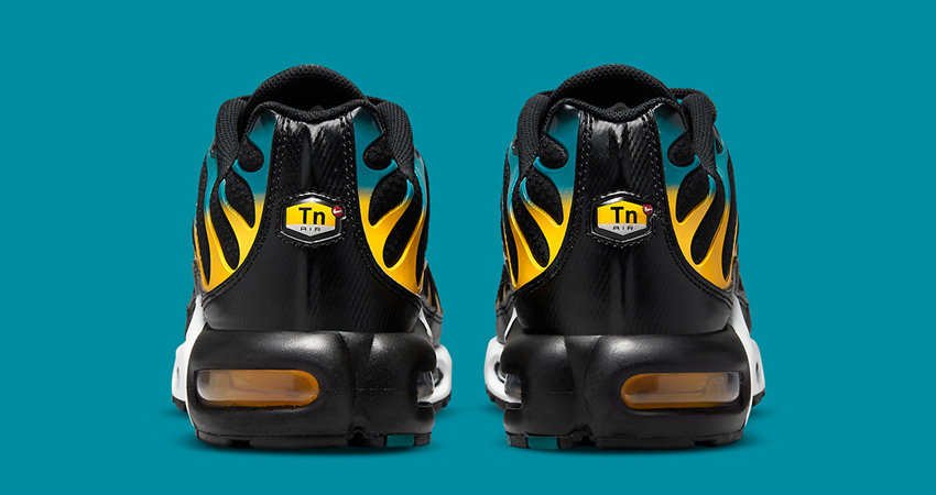 Stunning Black Nike TN Air Max Plus in Gradient Yellow Teal 04
