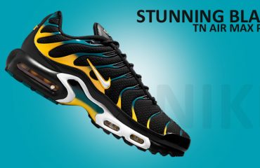 Stunning Black Nike TN Max Plus Gradient Yellow Teal - Fastsole