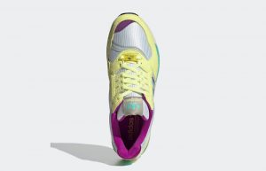adidas ZX 9000 Silver Electric Lime GY4680 up