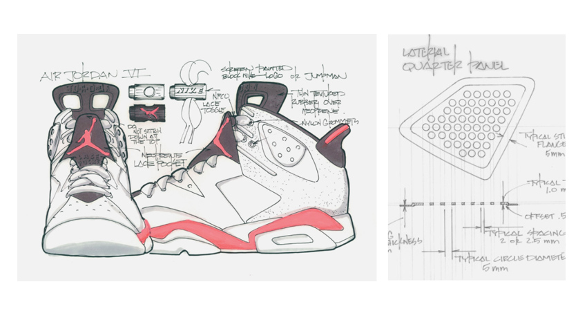 Air Jordan 6 Technical Sketch