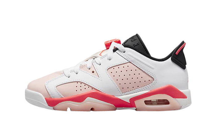 Air Jordan Retro 6 Low White Infrared Older Kids 768878-102 featured image