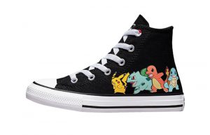 Converse Pokémon First Partners Chuck Taylor Black Younger Kids A01228C featured image