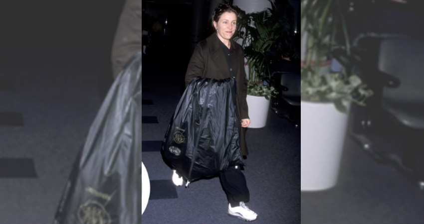 Frances McDormand spotted with Air Max 97