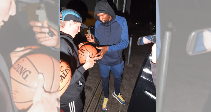 Kevin Durant spotted Air Max 97