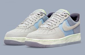 Nike Air Force 1 07 LX Mountain White Grey Womens DO2339-114 front corner