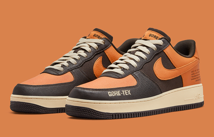 Nike Air Force 1 Gore-Tex Shattered Backboard Brown DO2760-220 front corner