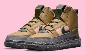 Nike Air Force 1 High Crater Tan DD0747-300 front corner