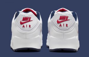 Nike Air Max 90 Paris White Red DJ5414-100 back