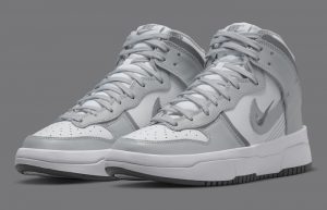 Nike Dunk High Up Grey White Womens DH3718-106 front corner