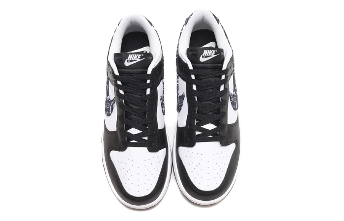Nike Dunk Low Essential Paisley Black Womens DH4401-100 up