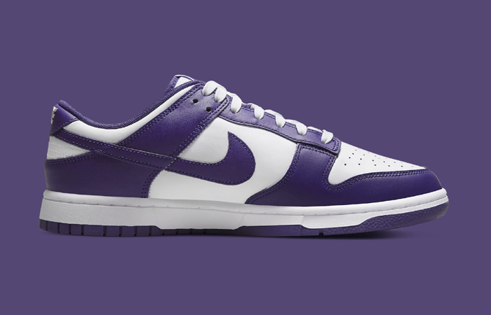 Nike Dunk Low White Court Purple DD1391-104 right