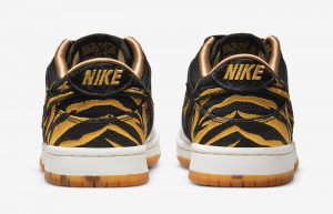 Nike Dunk Low Year of the Tiger White Black GS DQ5351-001 back