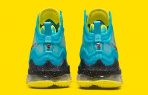 Nike LeBron 19 Christmas Teal DC9338-400 back