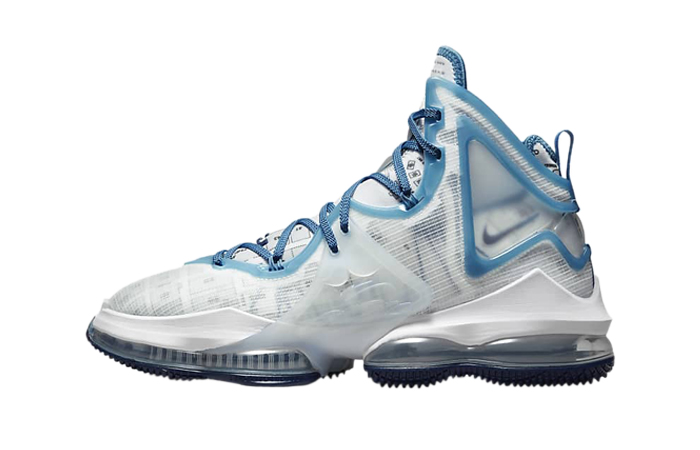 Nike LeBron 19 White Blue Void DC9338-100 featured image