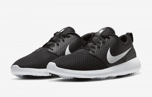 Nike Roshe G Black White CD6065-001 front corner