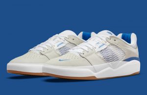 Nike SB Ishod White Blue DC7232-100 front corner