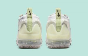 Nike Vapormax Flyknit 2021 White Flyknit Volt DQ7633-100 back