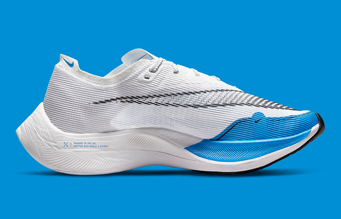 Nike ZoomX Vaporfly Next% 2 White Blue CU4111-102 right