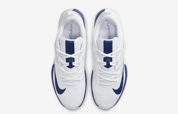 NikeCourt Vapor Lite White Deep Royal Blue DH2949-141 up