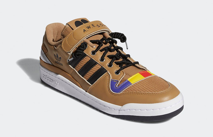 South Park adidas Forum Low Awesom-o Brown GY6475 front corne