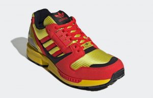 adidas ZX 8000 Red Yellow GY4682 front corner