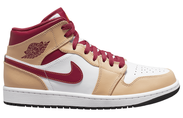 Air Jordan 1 Mid Beige Red 554724-201 - Fastsole