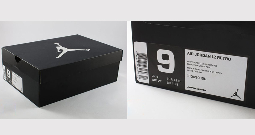 Air Jordan 12 Shoe Box