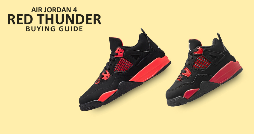 Air Jordan 4 “Red Thunder” Ultimate Buying Guide and Sizes featured image