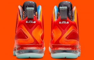 Lebron James Nike LeBron 9 Big Bang Orange DH8006-800 back