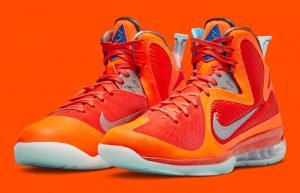 Lebron James Nike LeBron 9 Big Bang Orange DH8006-800 front corner