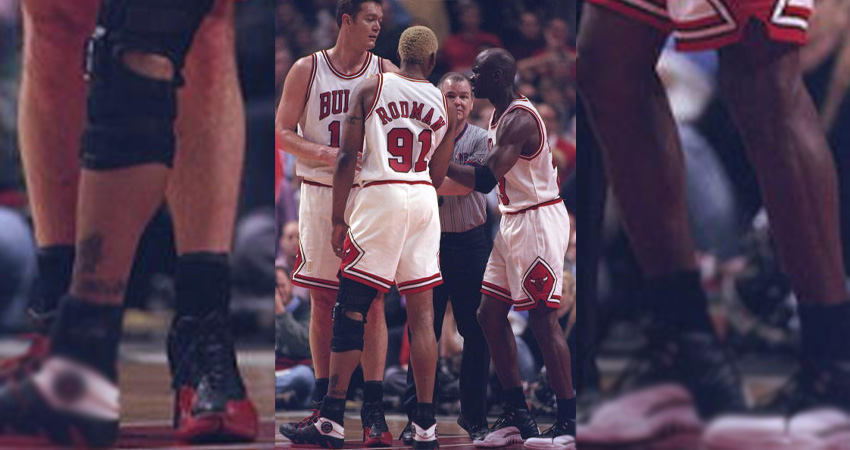 Luc Longley spotted with air jordan 12