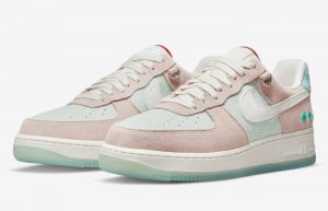 Nike Air Force 1 Low White Pink Womens DQ5361-011 front corner