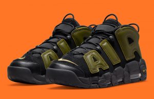 Nike Air More Uptempo Guard Dog Black DH8011-001 front corner