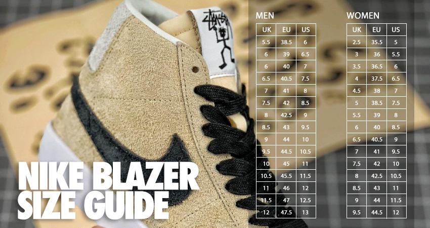 Nike Blazers Size Guide