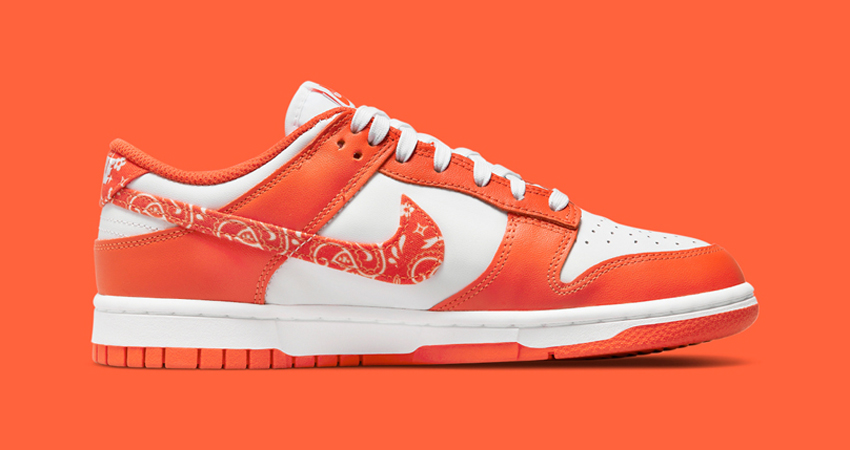 Nike Dunk Low “Orange Paisley” and “Barley Paisley” in Patterned Swooshes 05