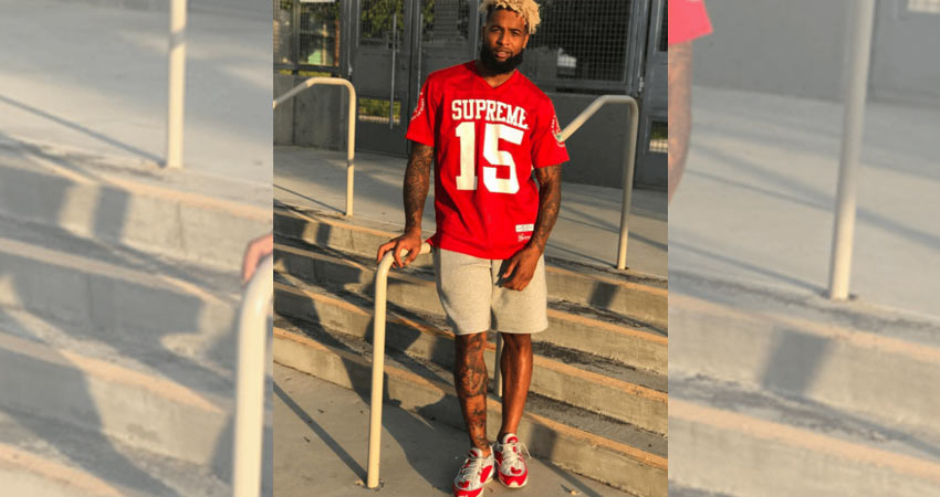 Odell Beckham spotted with Airmax 98
