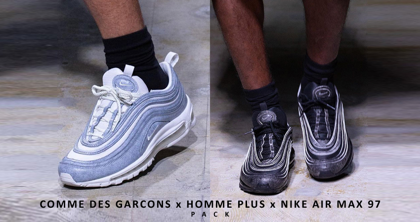 On Foot Look of the COMME des GARCONS x HOMME PLUS x Nike Air Max 97 Pack featured image