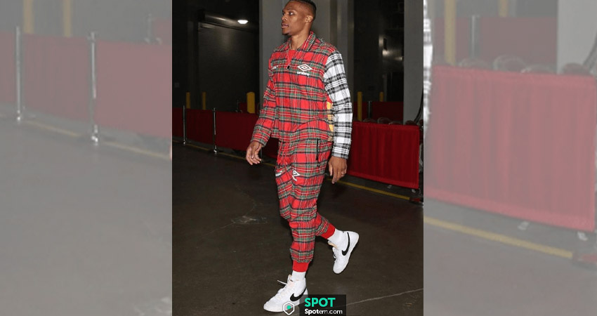 Russell Westbrook spotted with Nike Blazer
