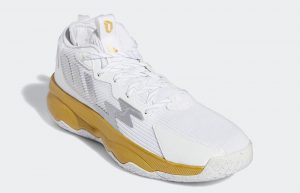 adidas Dame 8 Laheem The Dream White GY1755 front corner