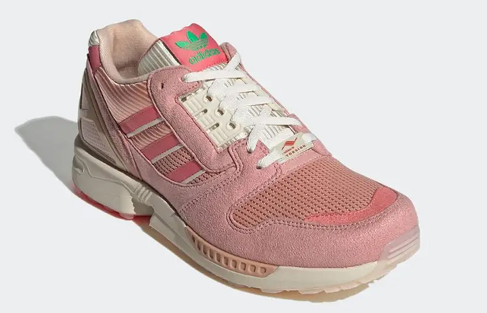 adidas ZX 8000 Strawberry Latte GY4648 front corner