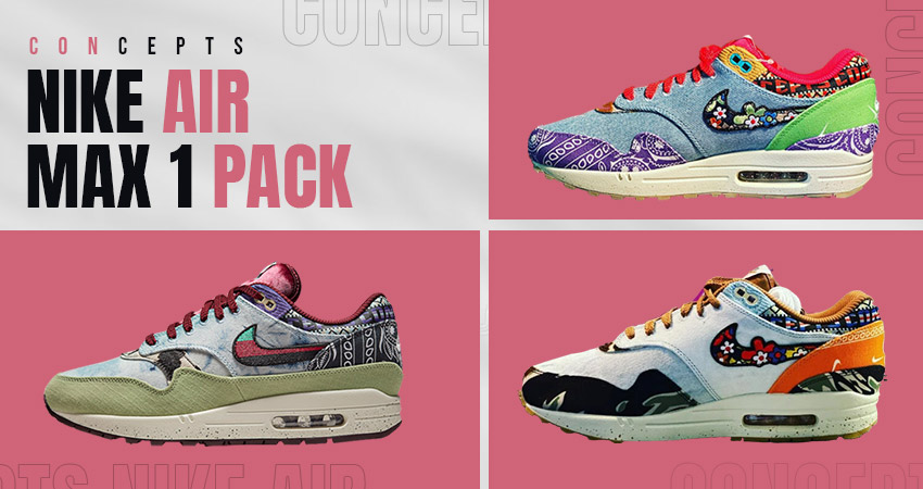 Colourful Concepts x Nike Air Max 1 Pack Unveiled