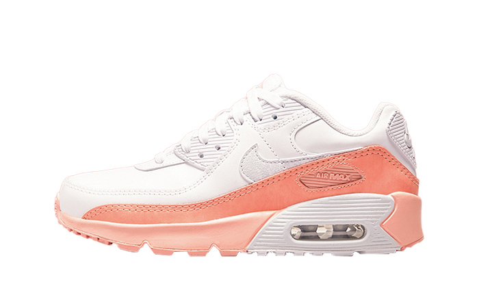 Nike Air Max 90 White Salmon GS DM0956-100